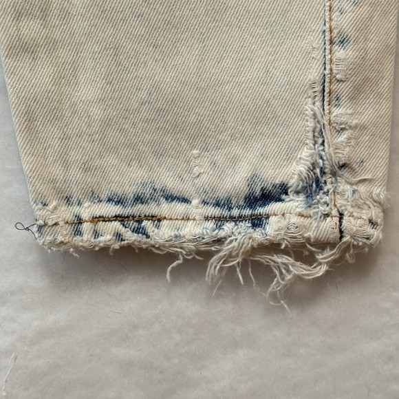 Vintage 80s Light Acid Wash Jeans Patches Retro Zena Size 6 - Picture 13 of 16